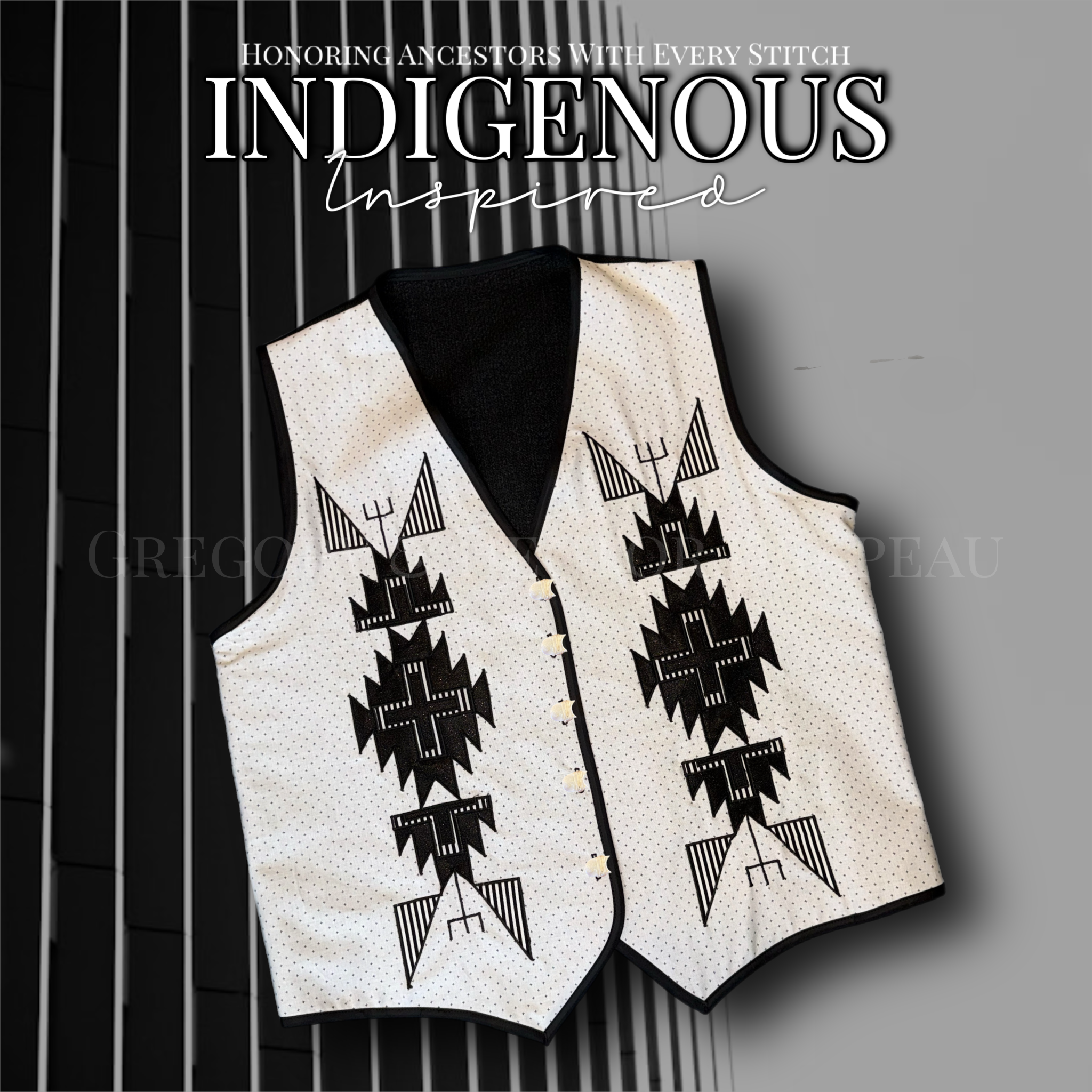 3XL Appliqué vest